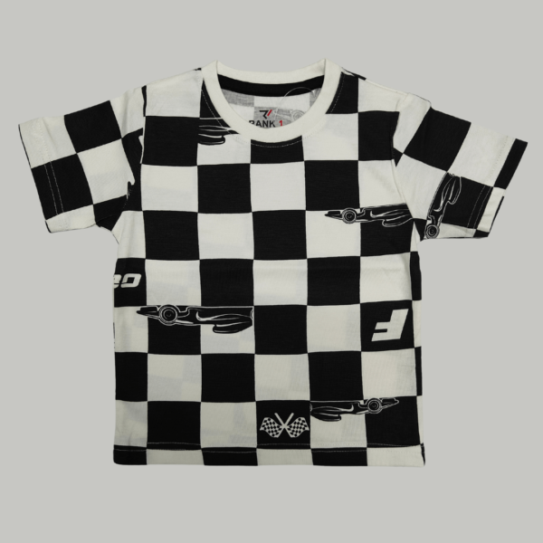Checkered Racing Kids T-Shirt