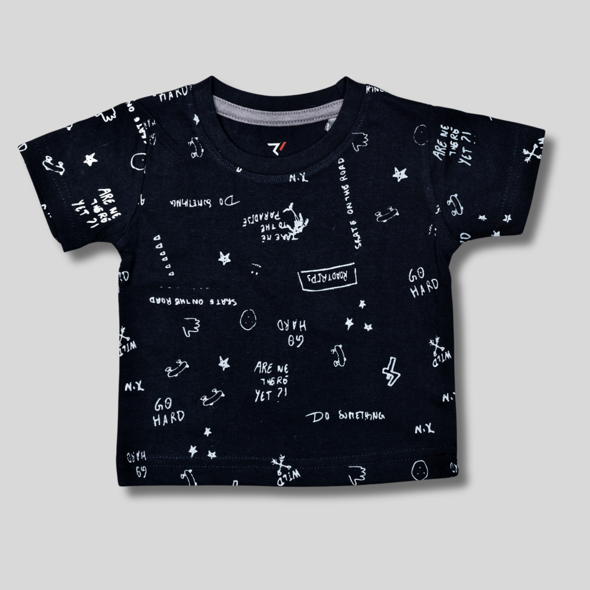 Kids' Graphic Cotton T-Shirt - Fun & Energetic
