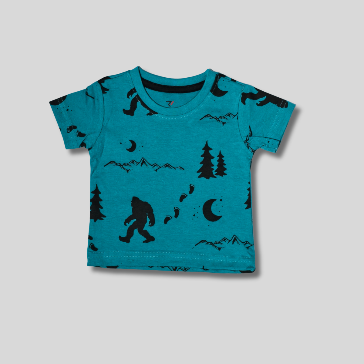 "Kids' Bigfoot Adventure Cotton T-Shirt - Whimsical & Comfortable