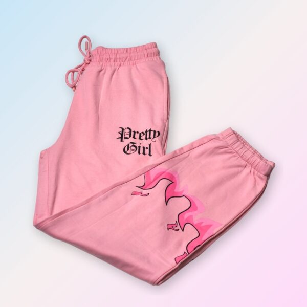 Pink "Pretty Girl" Graphic Joggers – Trendy & Comfortable