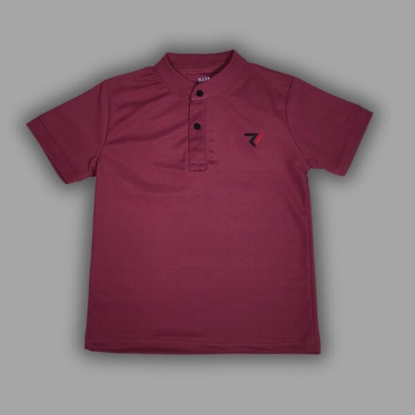 Rank1 Premium Maroon Polo T-Shirt
