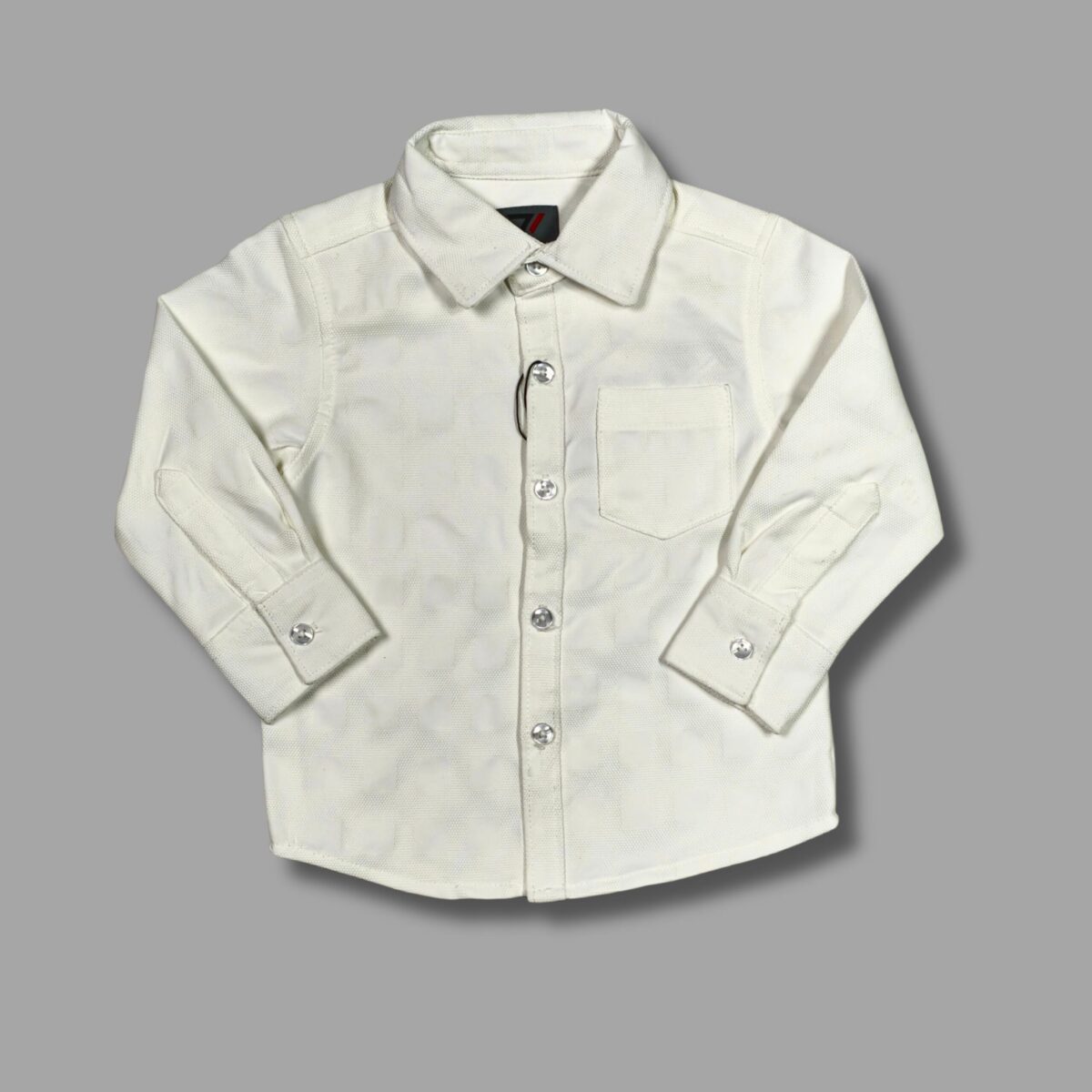 Classy White Checkered Button-Up Shirt