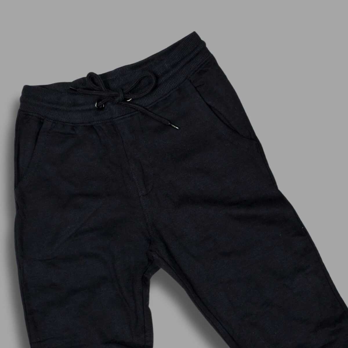 Classic Black Jogger Sweatpants for Kids - Image 2