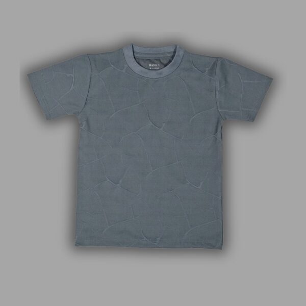 Men's Casual Grey T-Shirt with Abstract Pattern