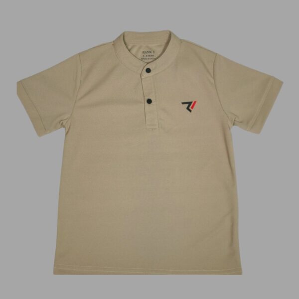 Rank1 Premium Beige Polo T-Shirt