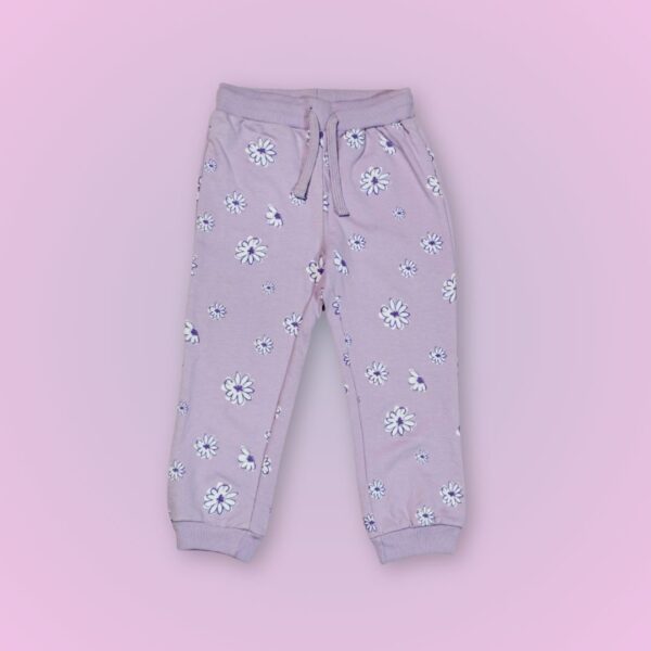 Light Purple Floral Sweatpants – Playful & Comfortable