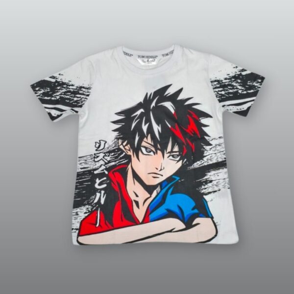 White Anime Graphic T-Shirt – Bold & Stylish