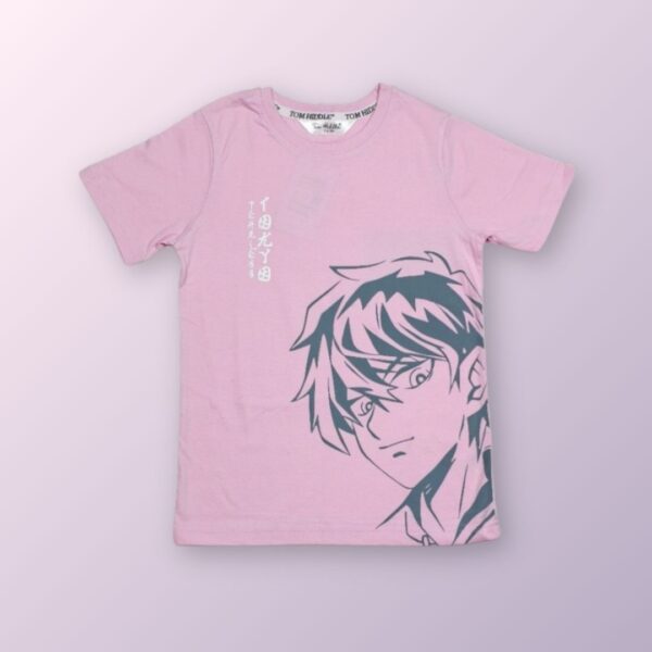 Pink Anime Character Graphic T-Shirt – Expressive & Trendy