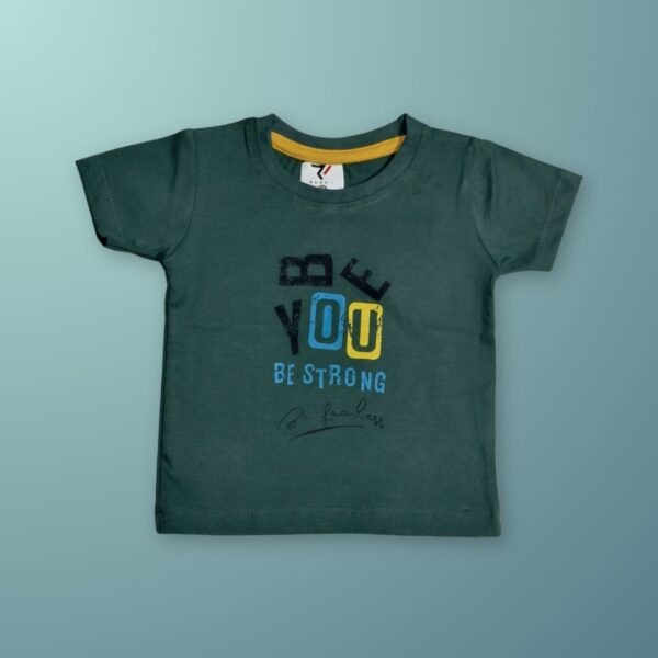 Green "Be You Be Strong" Kids' T-Shirt – Bold & Inspiring