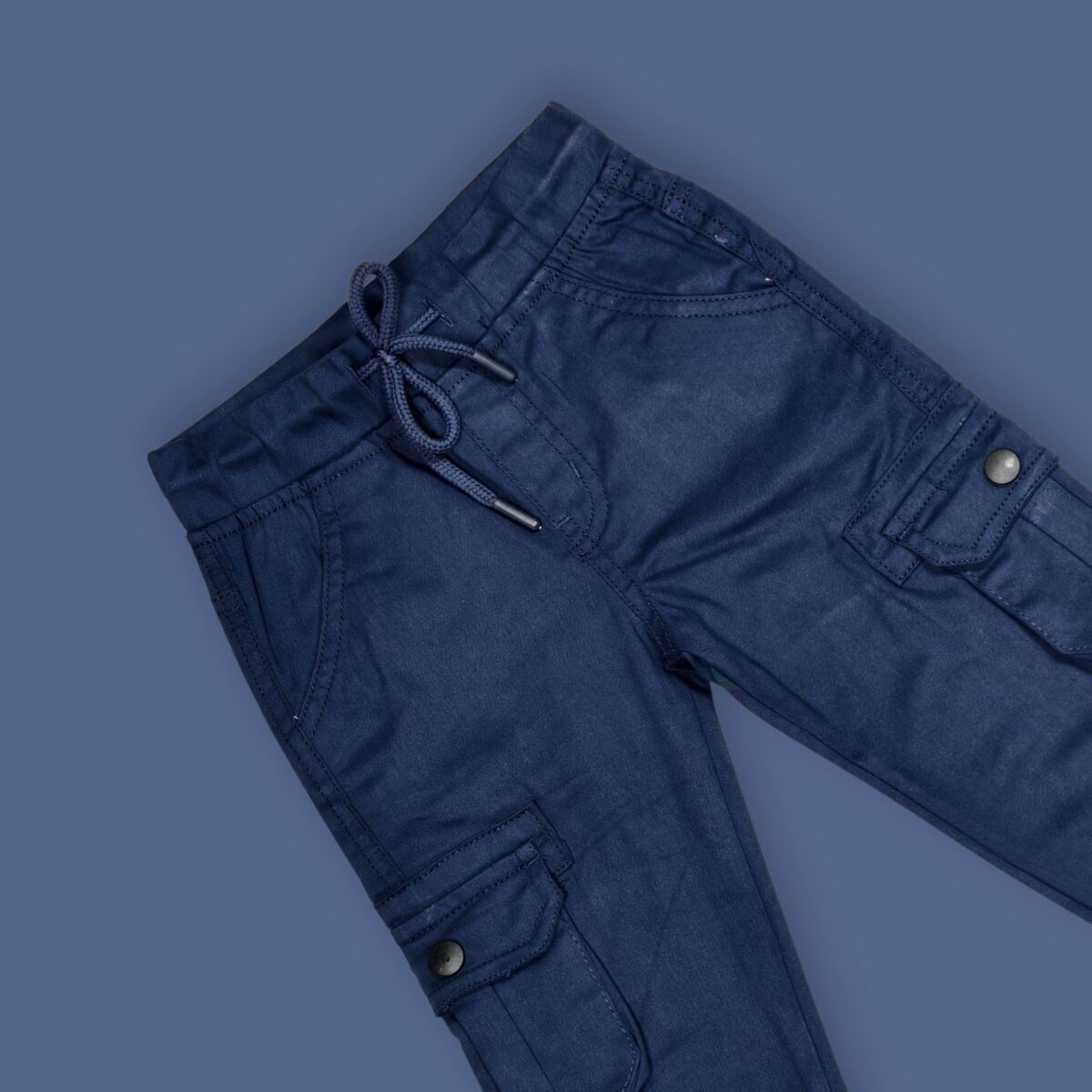 Dark Blue Cargo Pants – Functional & Stylish - Image 3