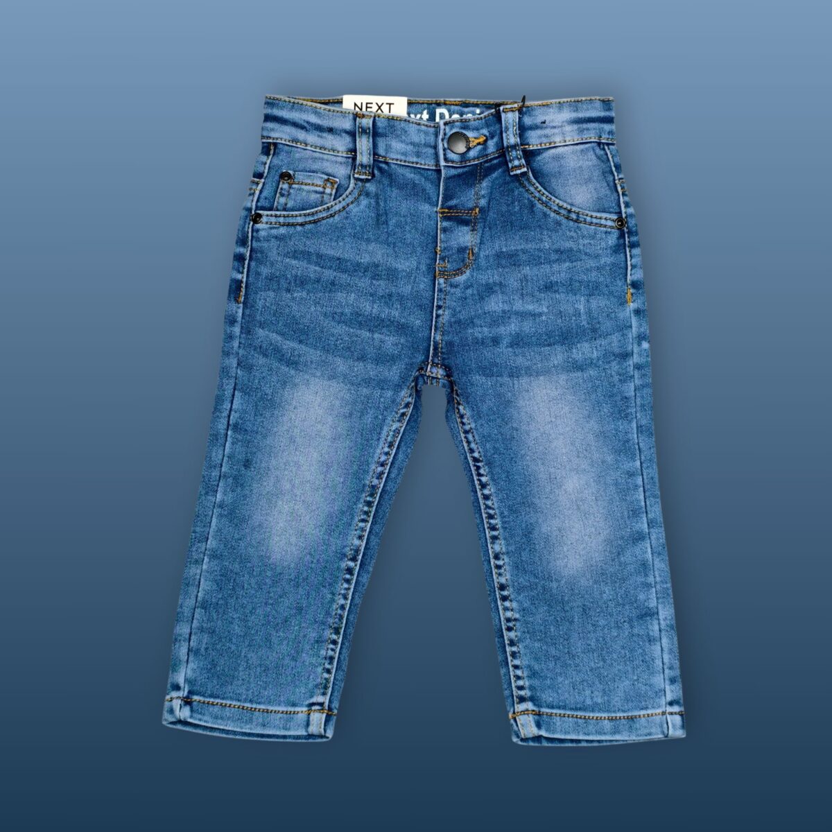 Kids' Blue Faded Denim Jeans – Casual & Stylish