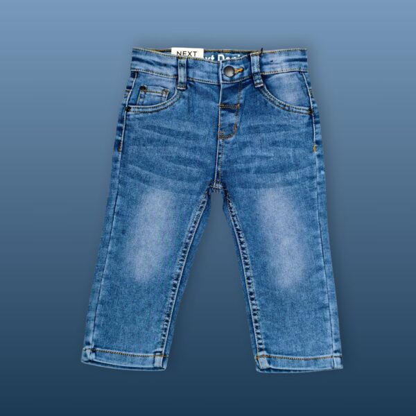 Kids' Blue Faded Denim Jeans – Casual & Stylish