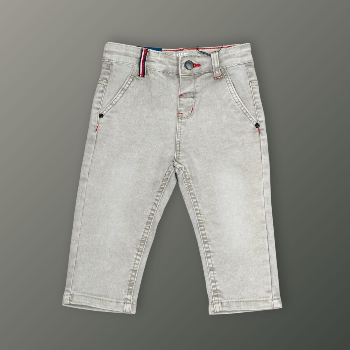 whitish Gray Kids' Denim Jeans – Stylish & Durable