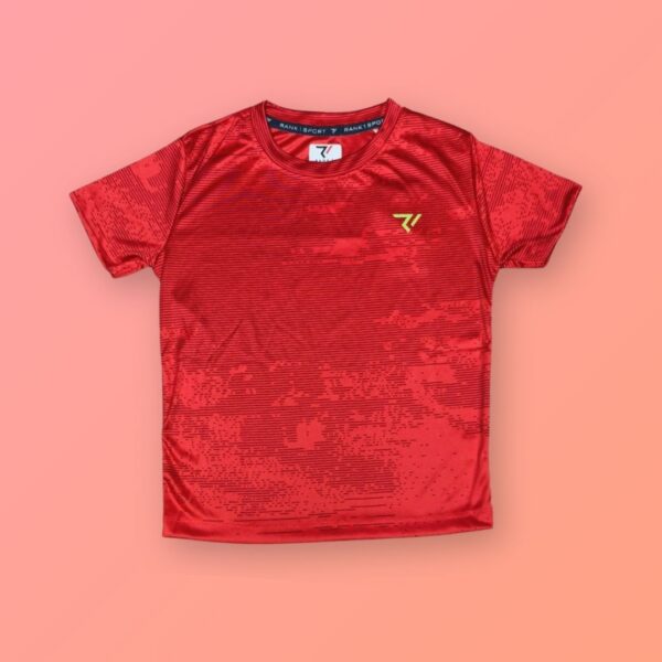 Red Digital Print Active T-Shirt for Boys – Rank1 Sport
