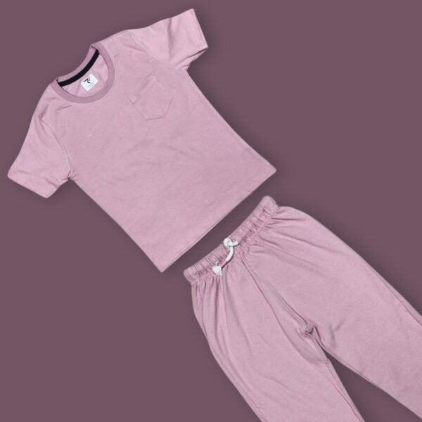 Boys’ Dusty Pink Cozy Cord Set – Casual Everyday Wear