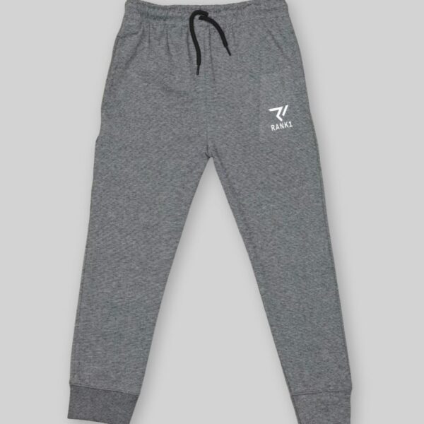 Rank1 Charcoal Grey Textured Joggers