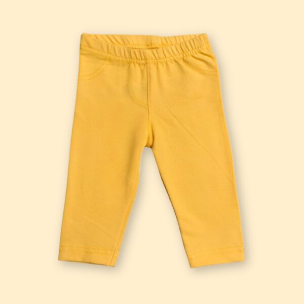 Soft Cotton Baby Leggings – Sunshine Yellow