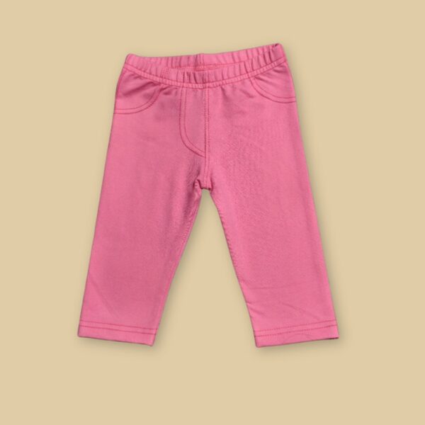 Soft Cotton Baby Leggings – Bubblegum Pink
