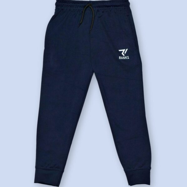 Rank1 Navy Blue Essentials Joggers boys track pant