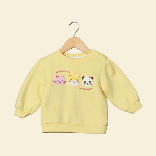 Playtime Buddies Yellow Sweatshirt for Toddlers