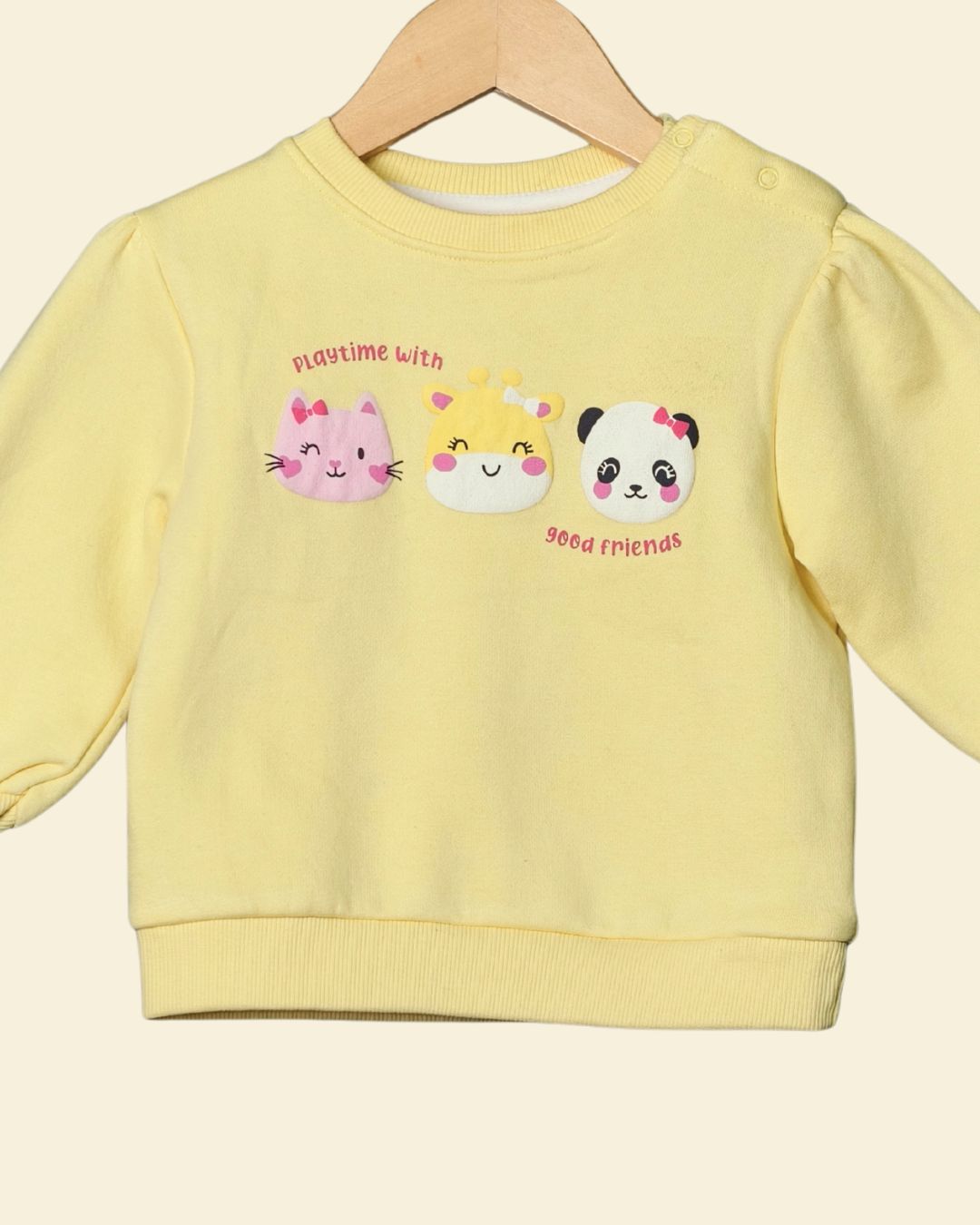 Playtime Buddies Yellow Sweatshirt for Toddlers - Image 2
